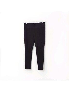 Nygard Slims Pants Women L Brown High Waist Leggings Stretch Travel Pull On Edgy